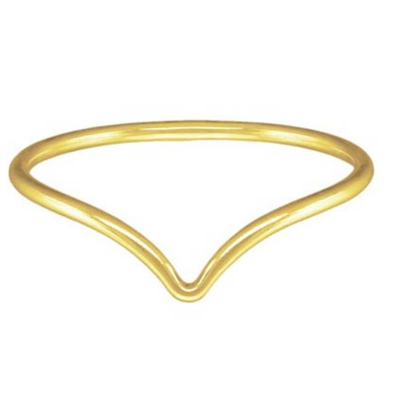 NWT Harper Chevron Ring // 14k Gold Filled (Size 5) - Picture 1 of 3
